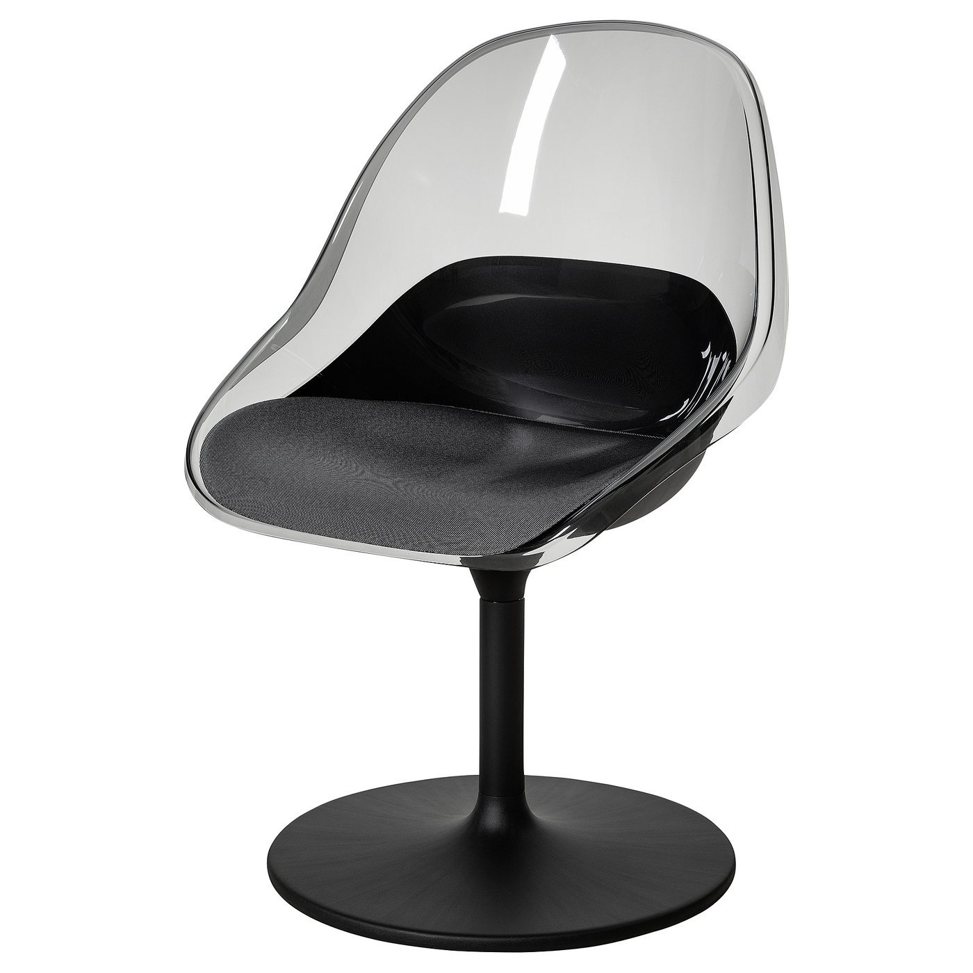 Sleek Swivel Chair, Swivel chair, black