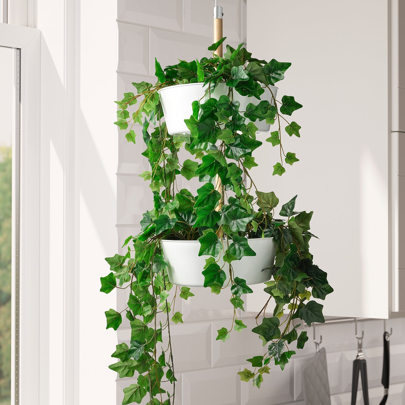 Artificial potted plant, in/outdoor/hanging Ivy, 12 cm - Image 2