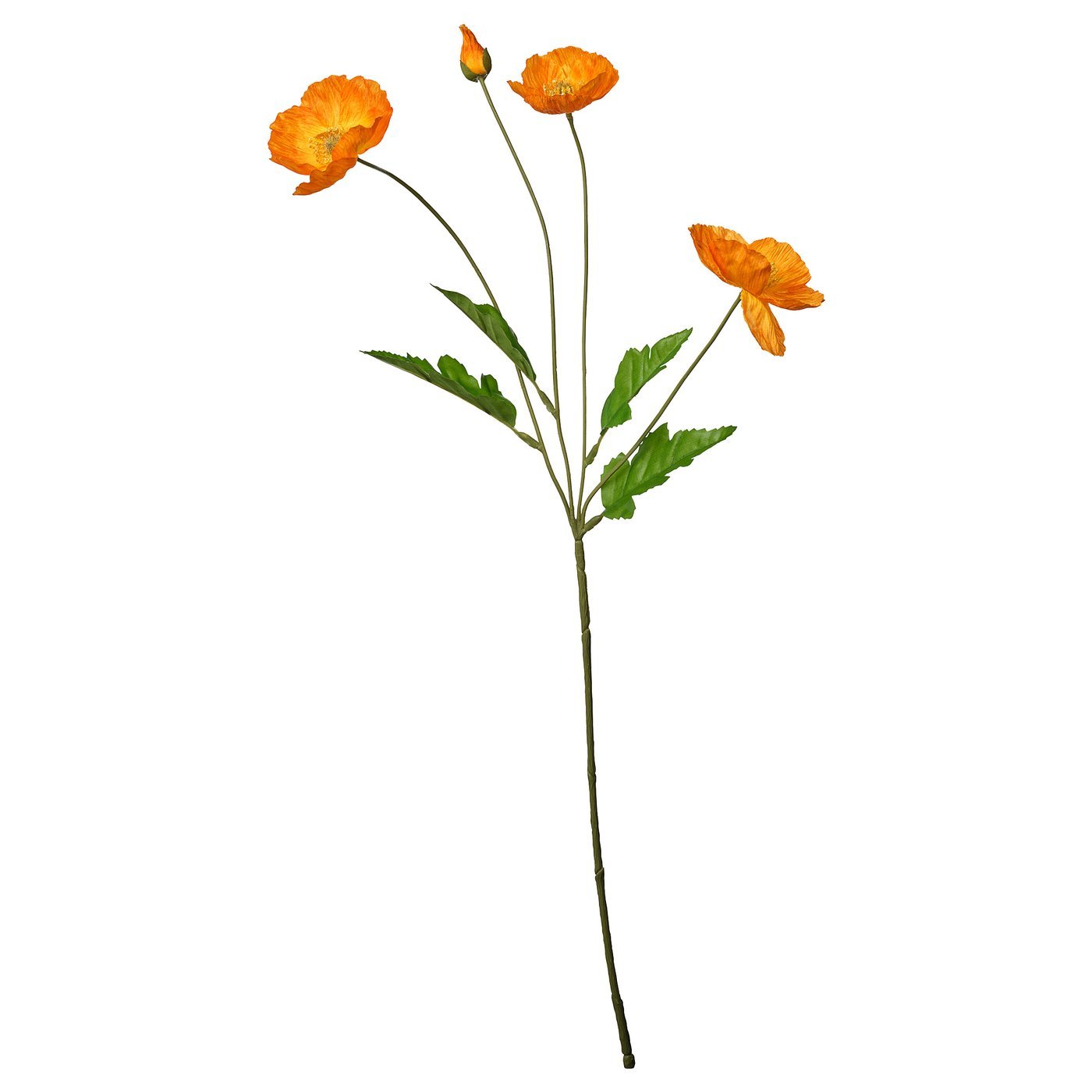 Artificial flower, in/outdoor/Poppy orange, 60 cm
